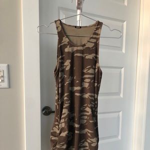 Camo T-shirt MIDI Dress